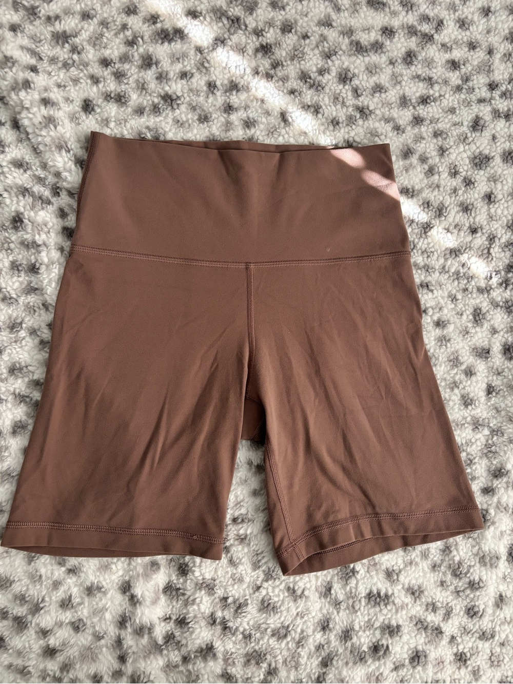 TNA light Brown High-Rise Bike/Workout Shorts